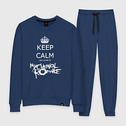 Костюм хлопковый женский My Chemical Romance keep calm, цвет: тёмно-синий