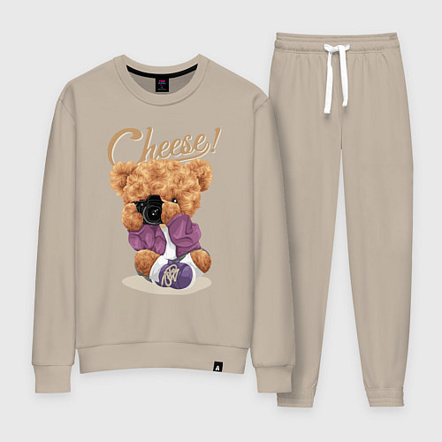 Женский костюм Плюшевый медвежонок фотограф / Миндальный – фото 1