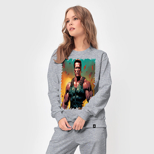 Женский костюм Арнольд Шварценеггер арни / Меланж – фото 3