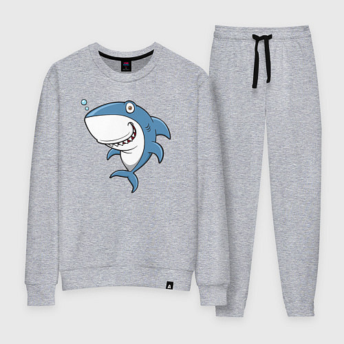 Женский костюм Cute shark / Меланж – фото 1