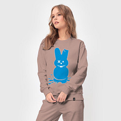 Костюм хлопковый женский Blue bunny, цвет: пыльно-розовый — фото 2