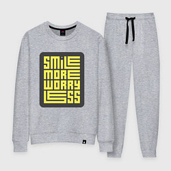 Женский костюм Smile more worry less