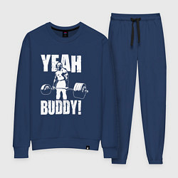 Костюм хлопковый женский Yeah buddy - Ронни Коулман, цвет: тёмно-синий