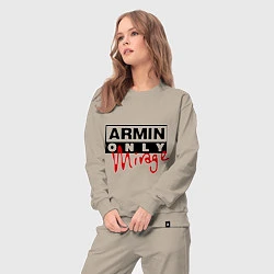 Костюм хлопковый женский Armin Only: Mirage, цвет: миндальный — фото 2