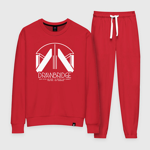 Женский костюм Drawbridge logo death stranding 2 / Красный – фото 1