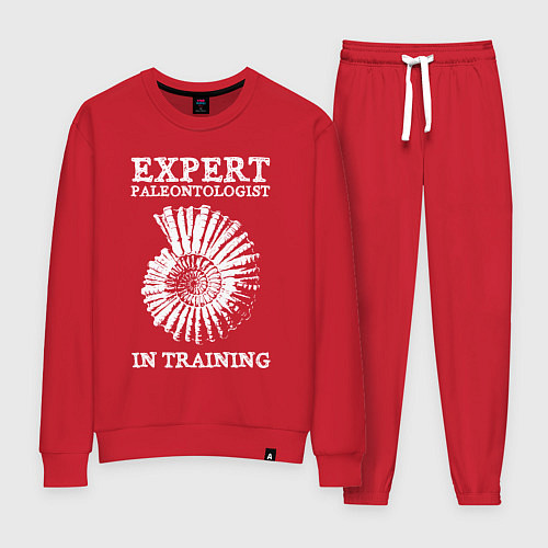 Женский костюм Эксперт палеонтолог на стажировке / Красный – фото 1