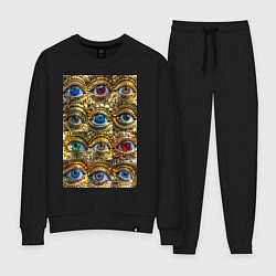 Женский костюм Глаза разноцветные из золота в стиле стимпанк