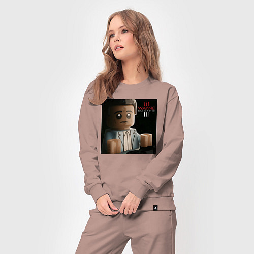 Женский костюм Feel like dying / Пыльно-розовый – фото 3