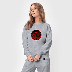 Костюм хлопковый женский Lethal Company: I Love the Company, цвет: меланж — фото 2