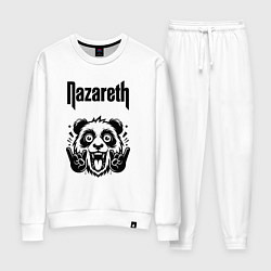 Костюм хлопковый женский Nazareth - rock panda, цвет: белый