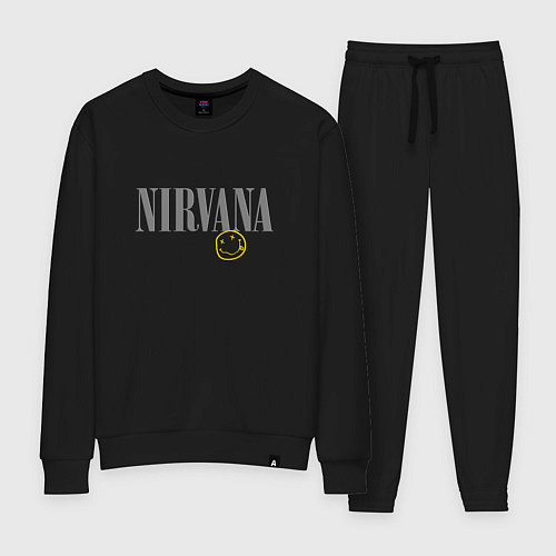 Женский костюм Nirvana logo smile / Черный – фото 1