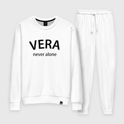 Костюм хлопковый женский Vera never alone - motto, цвет: белый