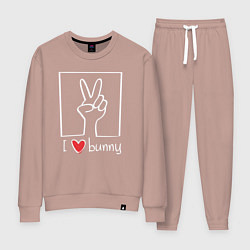 Женский костюм I love bunny