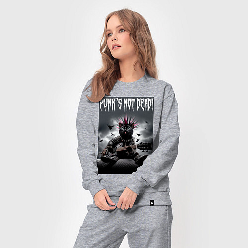 Женский костюм Cool kitten - punks not dead / Меланж – фото 3