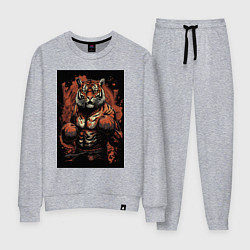 Женский костюм Тайский бокс тигр в стойке