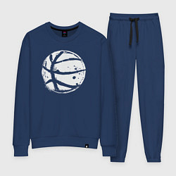 Костюм хлопковый женский Basket balls, цвет: тёмно-синий