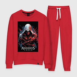 Женский костюм Assassins creed красные пятна