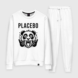 Костюм хлопковый женский Placebo - rock panda, цвет: белый
