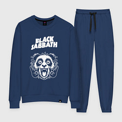 Костюм хлопковый женский Black Sabbath rock panda, цвет: тёмно-синий