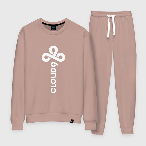 Женский костюм Cloud9 - vertical logo / Пыльно-розовый – фото 1