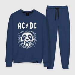 Костюм хлопковый женский AC DC rock panda, цвет: тёмно-синий