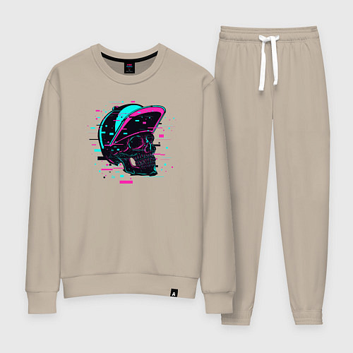 Женский костюм Череп в кепке / Миндальный – фото 1