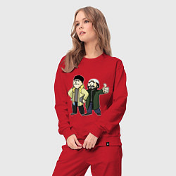 Костюм хлопковый женский Vault Jay and silent Bob, цвет: красный — фото 2