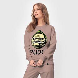 Костюм хлопковый женский Pudge Face, цвет: пыльно-розовый — фото 2