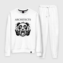 Костюм хлопковый женский Architects - rock panda, цвет: белый