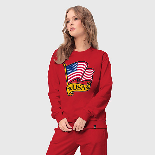Женский костюм American flag / Красный – фото 3