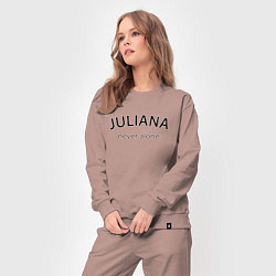 Костюм хлопковый женский Juliana never alone - motto, цвет: пыльно-розовый — фото 2