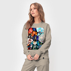 Костюм хлопковый женский Re:Zero Субару Нацуки, цвет: миндальный — фото 2