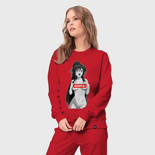 Женский костюм Ахегао senpai nudity / Красный – фото 3