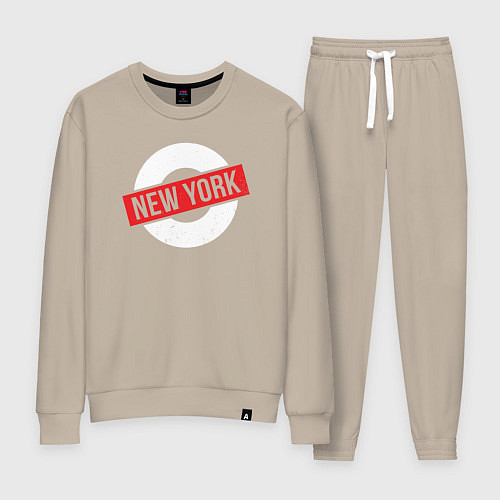 Женский костюм New York vibe / Миндальный – фото 1