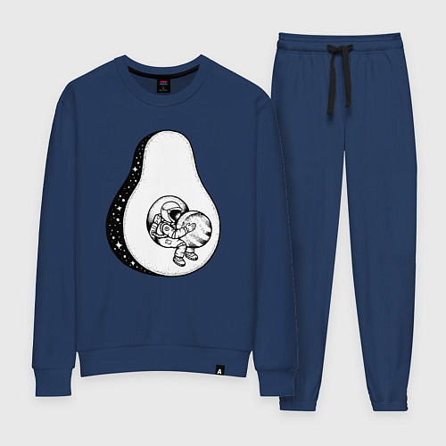 Женский костюм Космонавт и авокадо / Тёмно-синий – фото 1