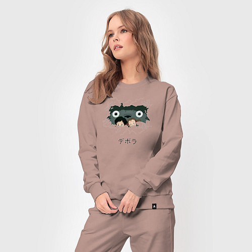 Женский костюм Тоторо хранитель леса / Пыльно-розовый – фото 3