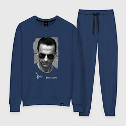 Костюм хлопковый женский Depeche Mode - Dave Gahan face, цвет: тёмно-синий