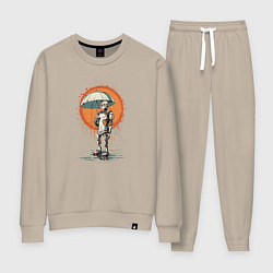 Женский костюм Робот под дождём с зонтом