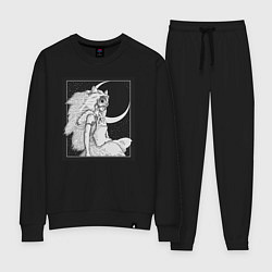 Костюм хлопковый женский Принцесса Сан, цвет: черный