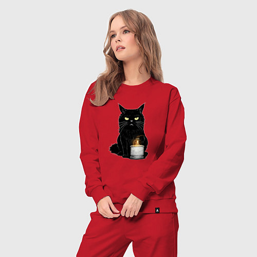 Женский костюм Кот с примусом / Красный – фото 3