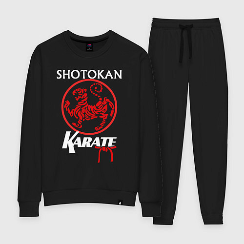 Женский костюм Стиль каратэ - сётокан / Черный – фото 1