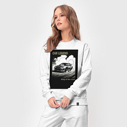 Костюм хлопковый женский Японский корч, цвет: белый — фото 2