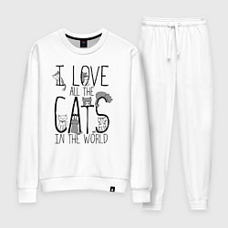 Женский костюм Я люблю - всех котов в мире