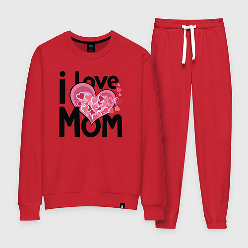 Женский костюм Я люблю маму / Красный – фото 1
