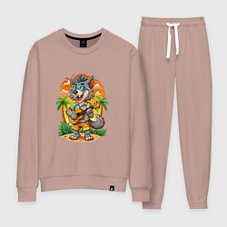 Женский костюм Волк с гитарой и жаркое лето