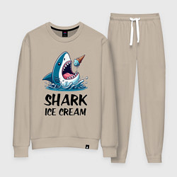 Женский костюм Shark ice cream - ai art