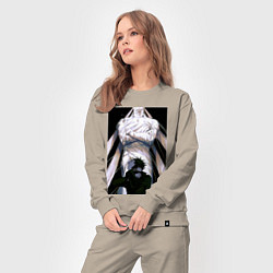 Костюм хлопковый женский Магическая битва Мэгуми Фусигуро холодный юноша, цвет: миндальный — фото 2