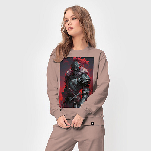 Женский костюм Убийца гоблинов воин / Пыльно-розовый – фото 3