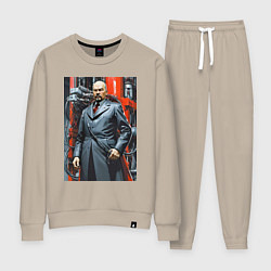 Женский костюм Ленин в кожанке - киберпанк