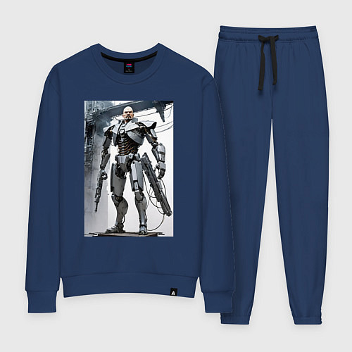 Женский костюм Ленин робот - киборг ai art / Тёмно-синий – фото 1